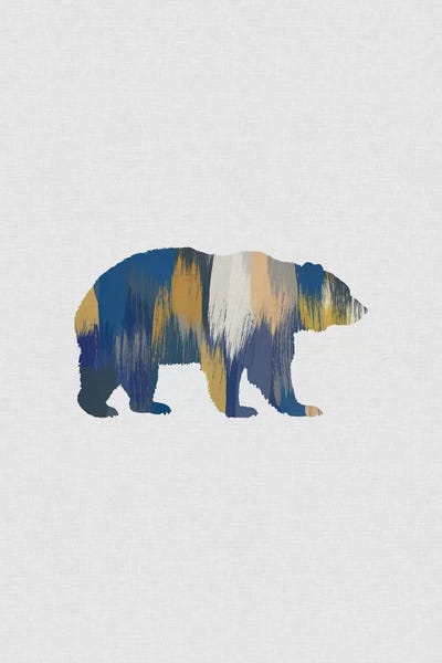 Orara Studio: Bear Blue & Yellow by Orara Studio