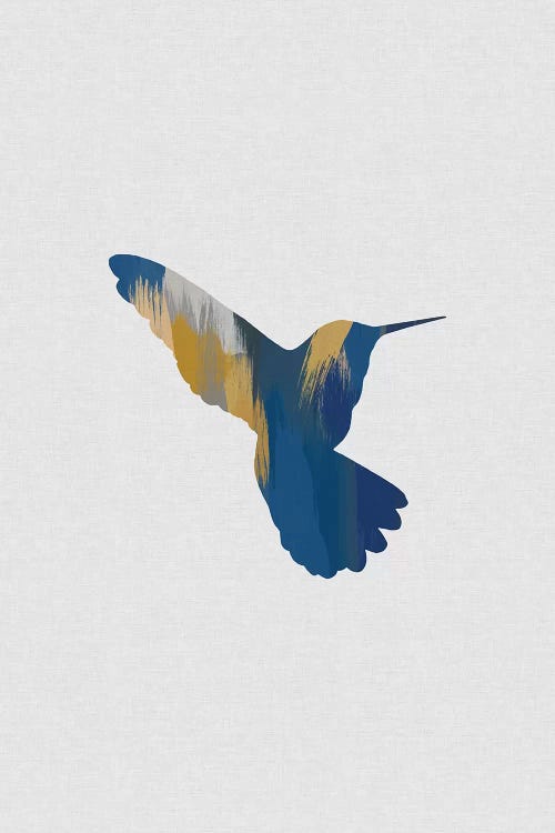 Hummingbird Blue & Yellow II