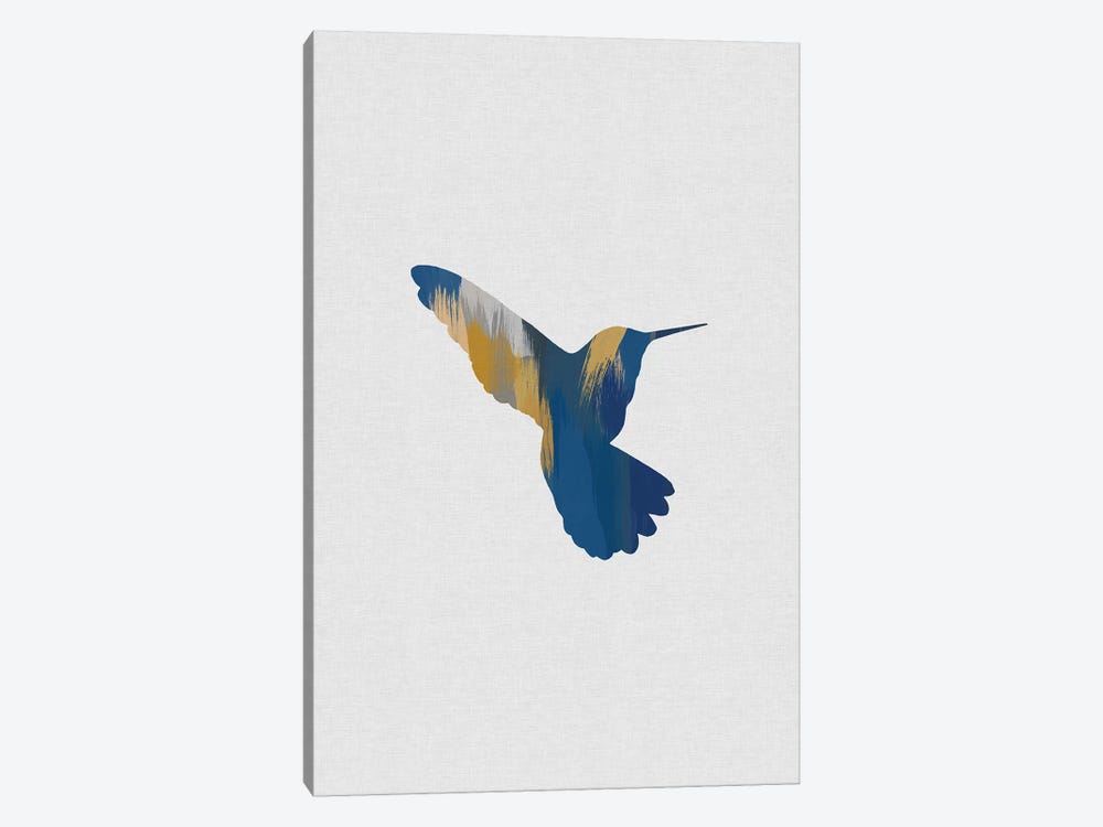 Hummingbird Blue & Yellow II by Orara Studio 1-piece Canvas Art Print