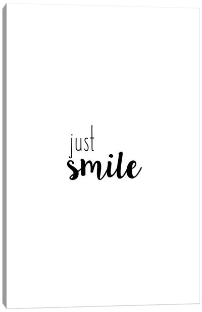 Just Smile Canvas Art Print - Orara Studio
