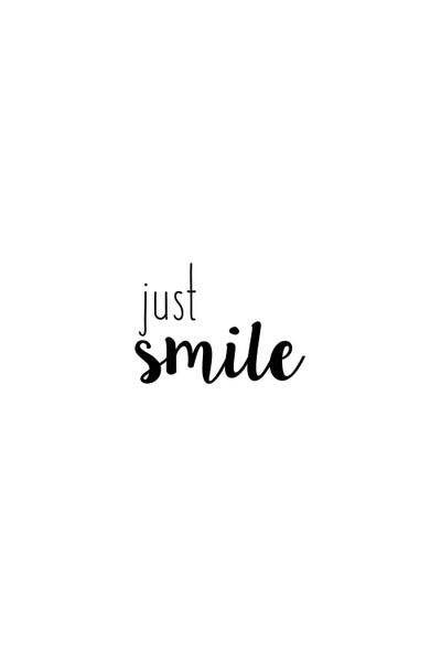 Typography: Just Smile by Orara Studio