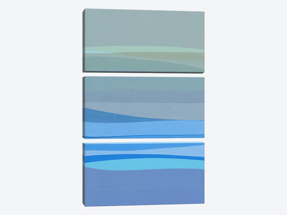 Blue Abstract I by Orara Studio 3-piece Canvas Print