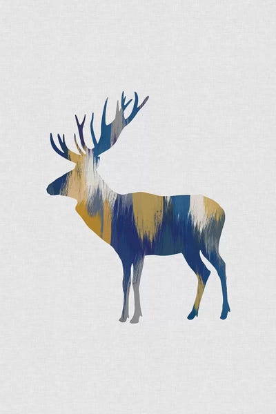 Moose: Moose Blue & Yellow by Orara Studio