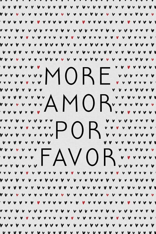 More Amor Black & Red by Orara Studio wall art