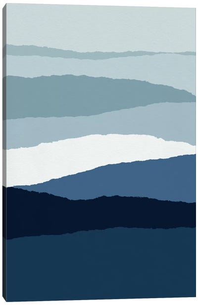 Blue Abstract II Canvas Art Print - Orara Studio