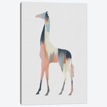 Pastel Giraffe Canvas Print #ORA285} by Orara Studio Canvas Art