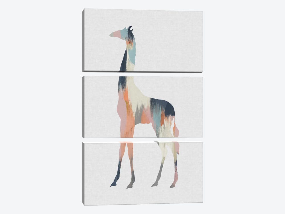 Pastel Giraffe by Orara Studio 3-piece Canvas Artwork