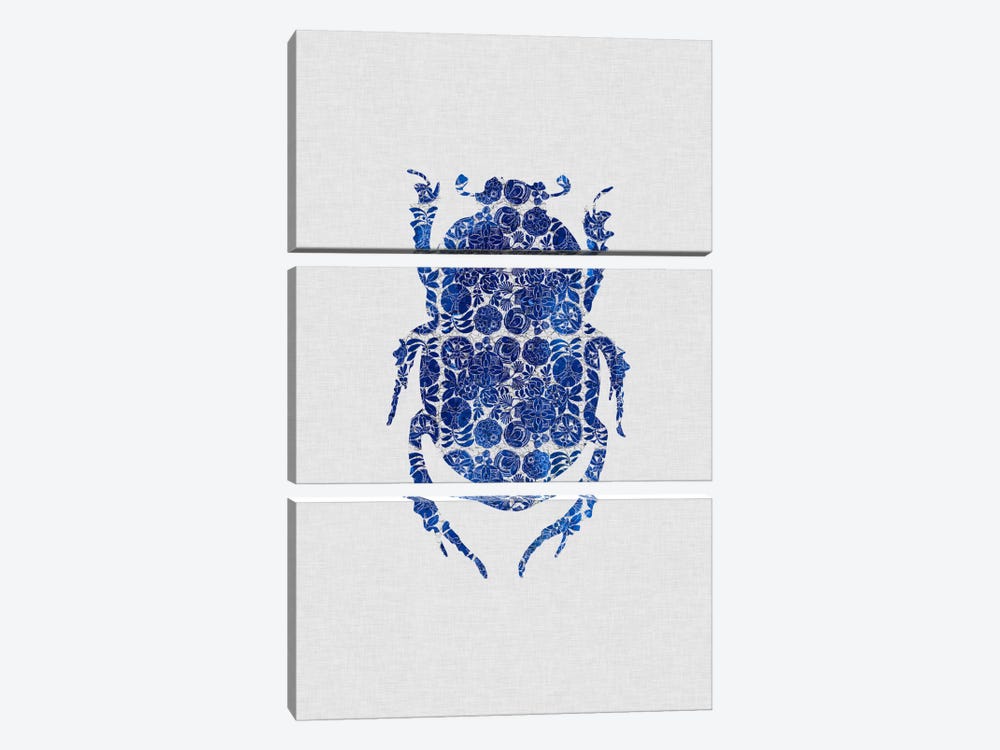 Blue Beetle I by Orara Studio 3-piece Art Print