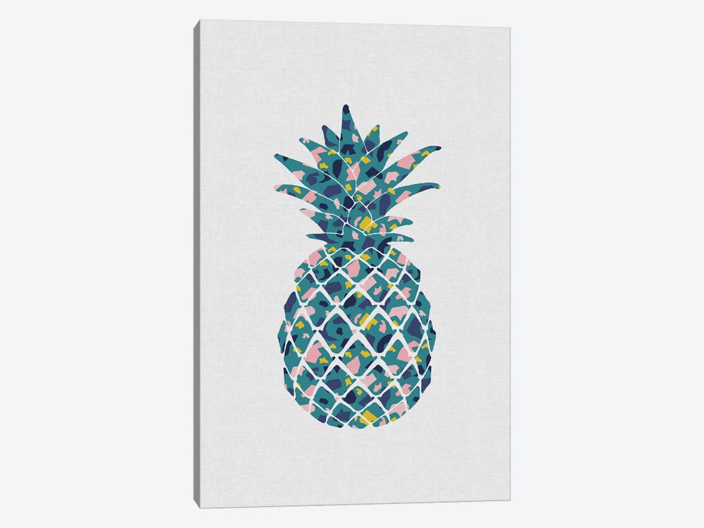 Pineapple Teal by Orara Studio 1-piece Art Print
