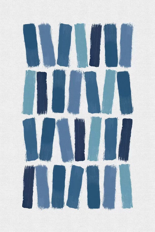 Blue Brush Strokes by Orara Studio wall art