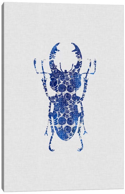 Blue Beetle III Canvas Art Print - Orara Studio