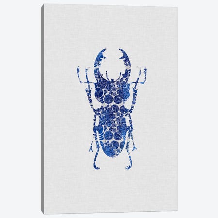 Blue Beetle III Canvas Print #ORA30} by Orara Studio Canvas Wall Art
