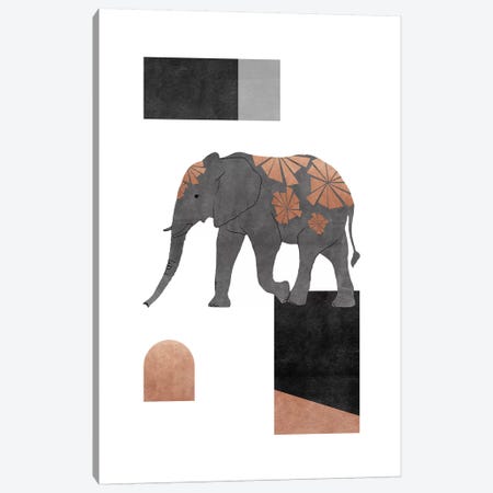 Elephant Mosaic Ii Canvas Print #ORA313} by Orara Studio Art Print