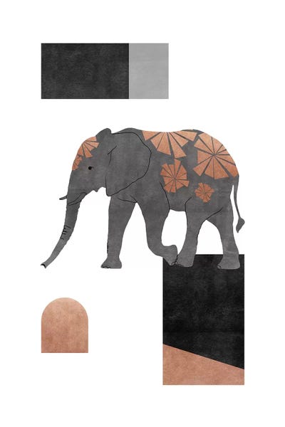 Orara Studio: Elephant Mosaic Ii by Orara Studio