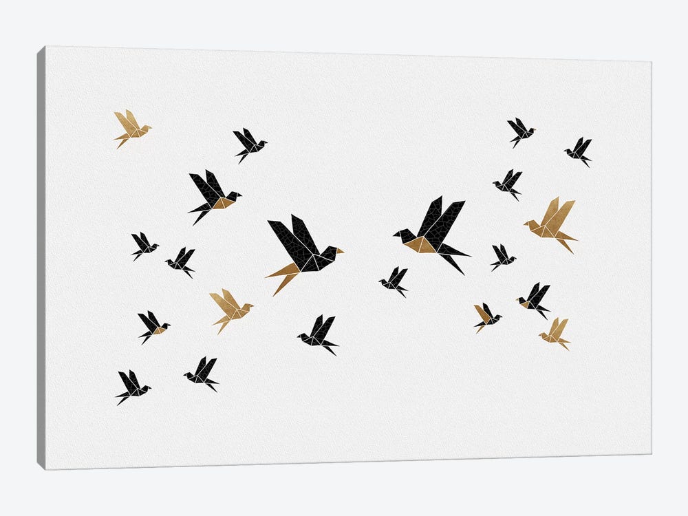 Origami Birds Collage III by Orara Studio 1-piece Canvas Print