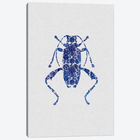 Blue Beetle IV Canvas Print #ORA31} by Orara Studio Canvas Art