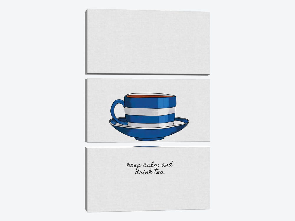 Keep Calm And Drink Tea by Orara Studio 3-piece Art Print