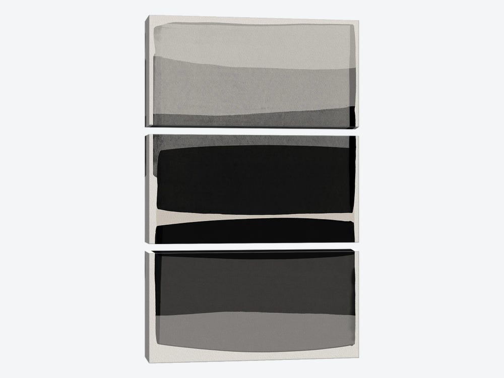 Modern Black And White by Orara Studio 3-piece Canvas Art Print
