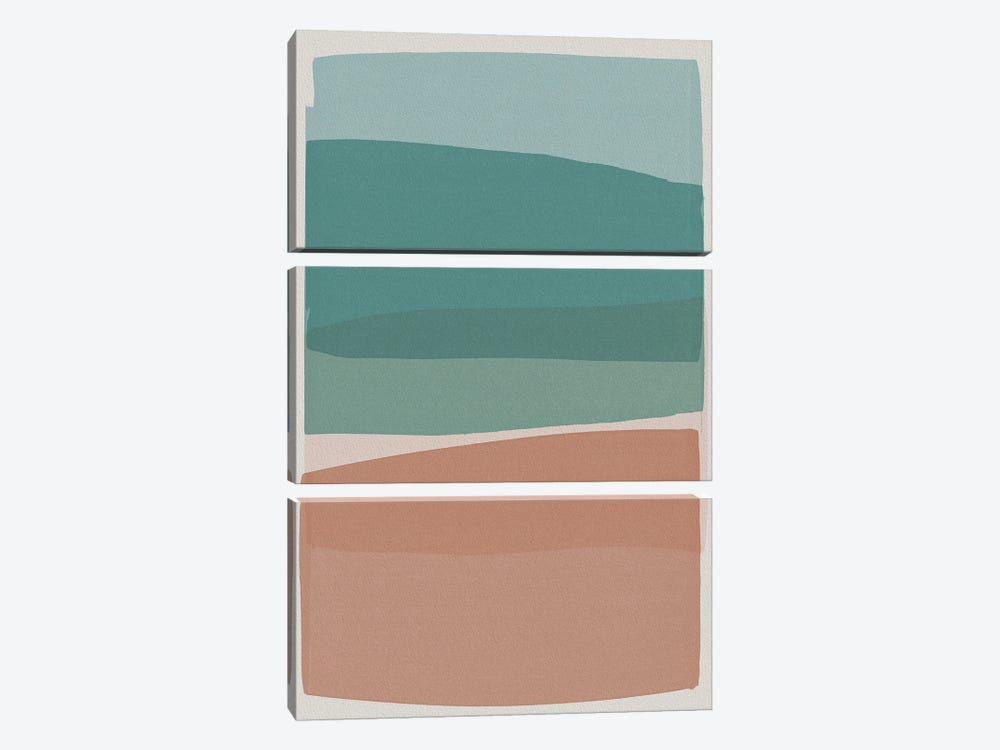 Modern Turquoise And Pink by Orara Studio 3-piece Canvas Art