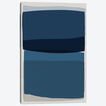 Modern Blue Canvas Print #ORA328} by Orara Studio Canvas Wall Art
