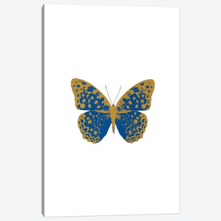 Blue Butterfly Canvas Print #ORA32} by Orara Studio Canvas Artwork