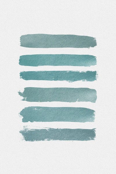 Linear Abstract: Ombre Turquoise by Orara Studio