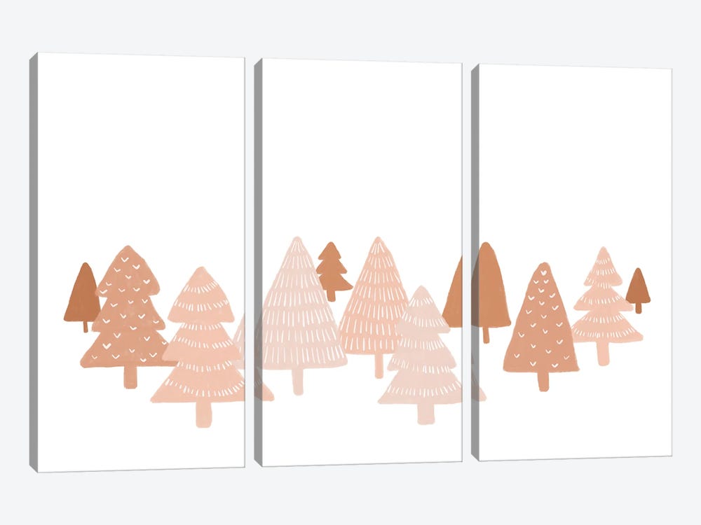 Blush Winter Trees by Orara Studio 3-piece Canvas Artwork