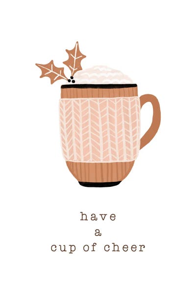 Minimalist Christmas Decor: Have A Cup Of Cheer by Orara Studio