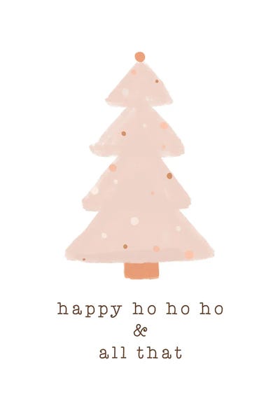 Minimalist Christmas Decor: Happy Ho Ho Ho by Orara Studio