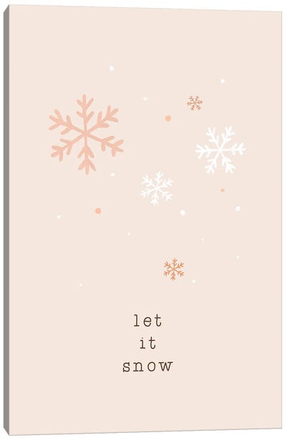 Let It Snow Canvas Art Print - Orara Studio