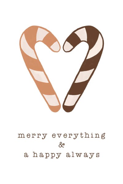 Minimalist Christmas Decor: Merry Everything & A Happy Always by Orara Studio