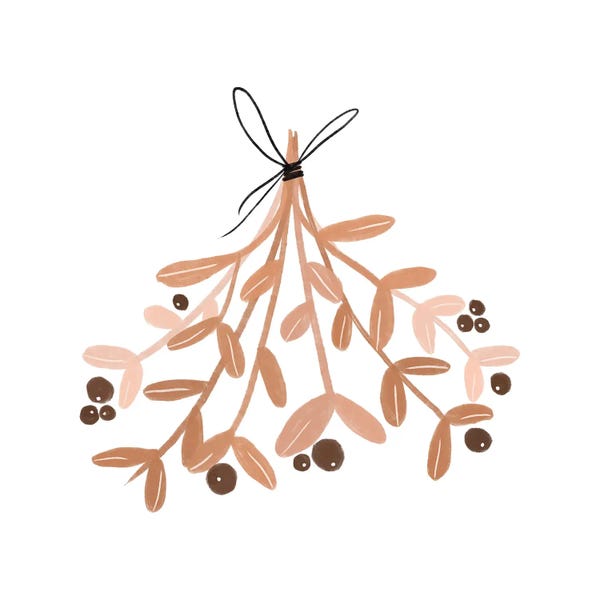 Minimalist Christmas Decor: Mistletoe by Orara Studio