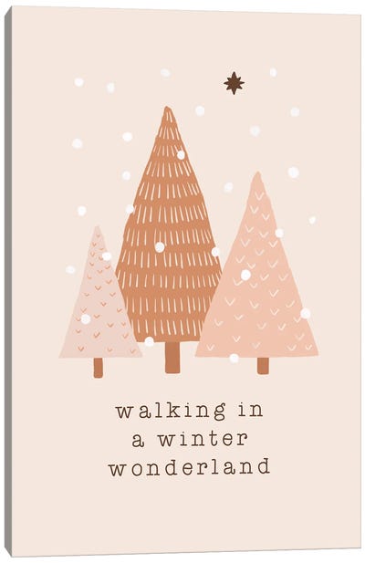Walking In A Winter Wonderland Canvas Art Print - Orara Studio