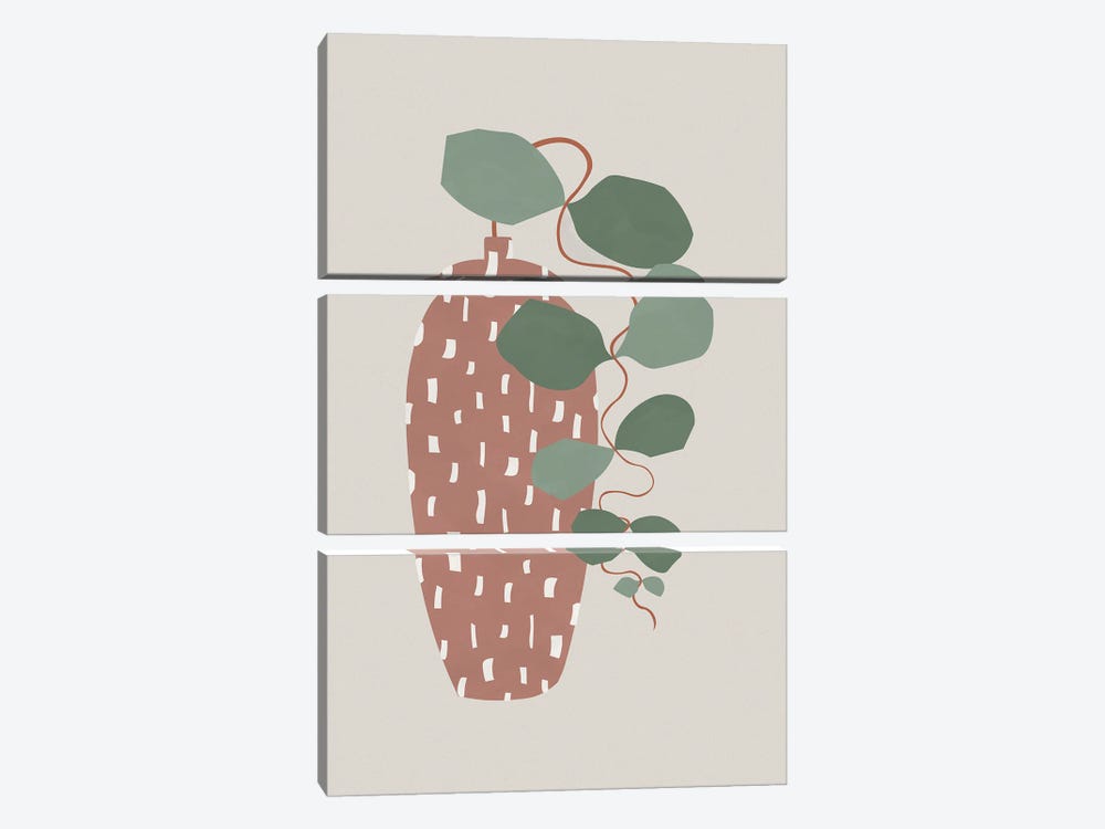 Terrazzo & Leaves by Orara Studio 3-piece Art Print