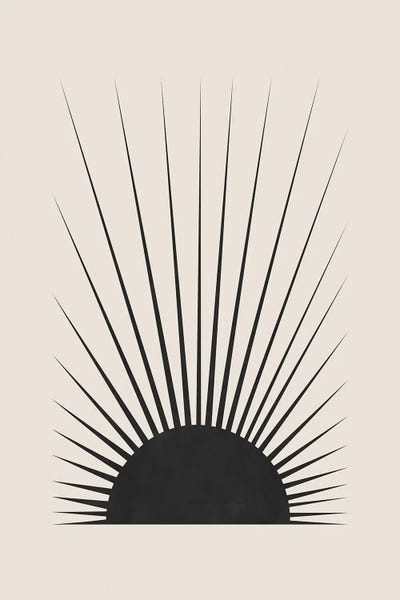 Minimal Sun by Orara Studio metal wall art