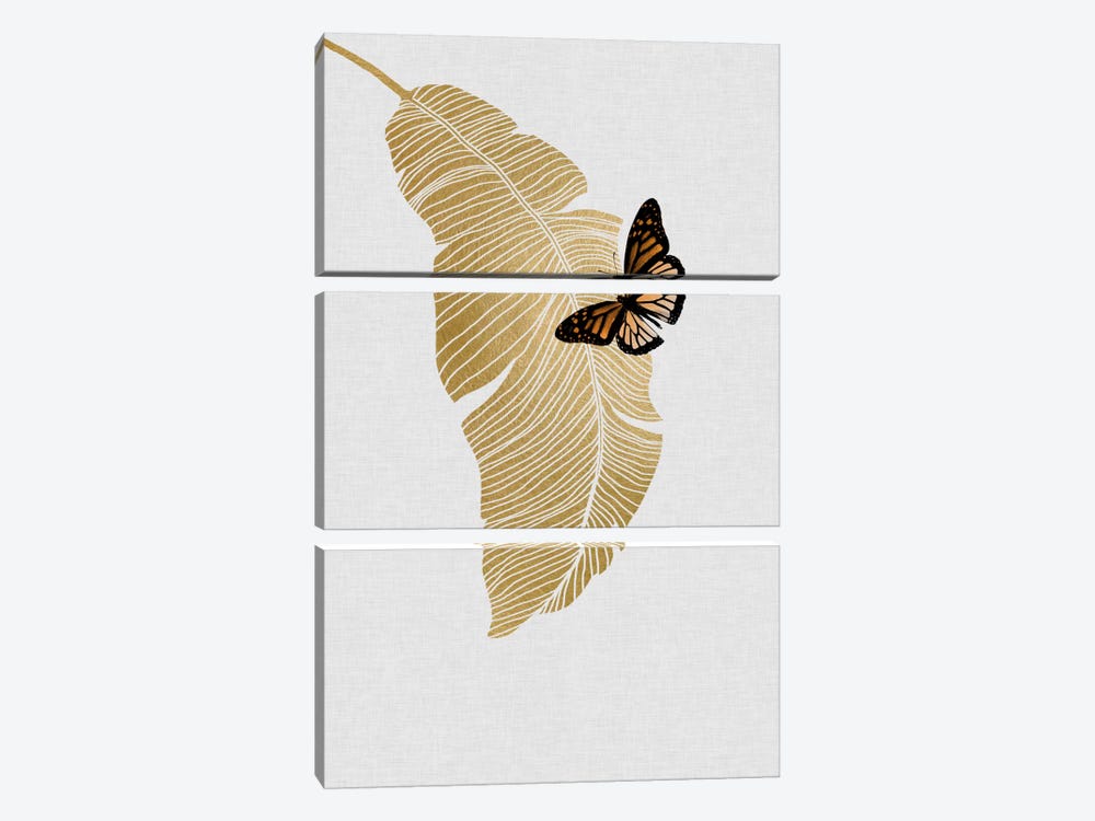 Butterfly & Palm by Orara Studio 3-piece Art Print