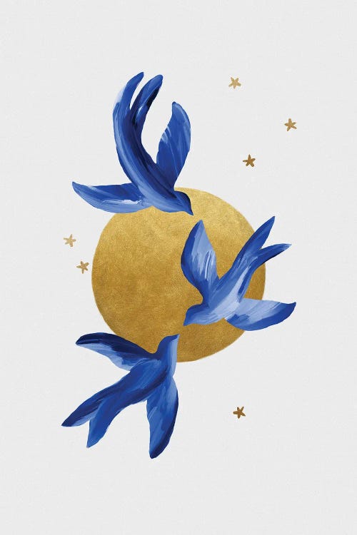 Blue Birds by Orara Studio wall art