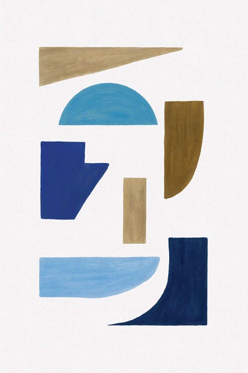 Blue And Brown Geometric II