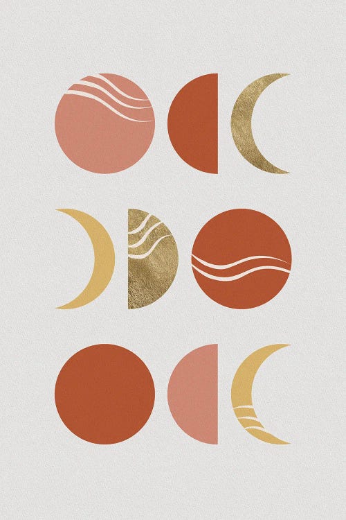 Bohemian Moon Phases by Orara Studio wall art