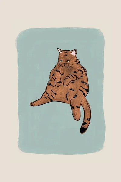 Fine Art Print: Brown Cat by Orara Studio