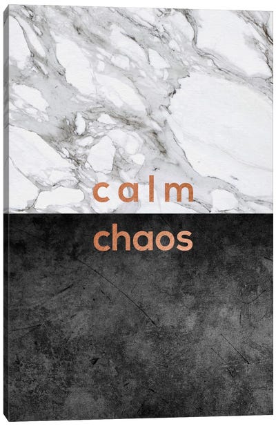 Calm Chaos Copper Canvas Art Print - Orara Studio
