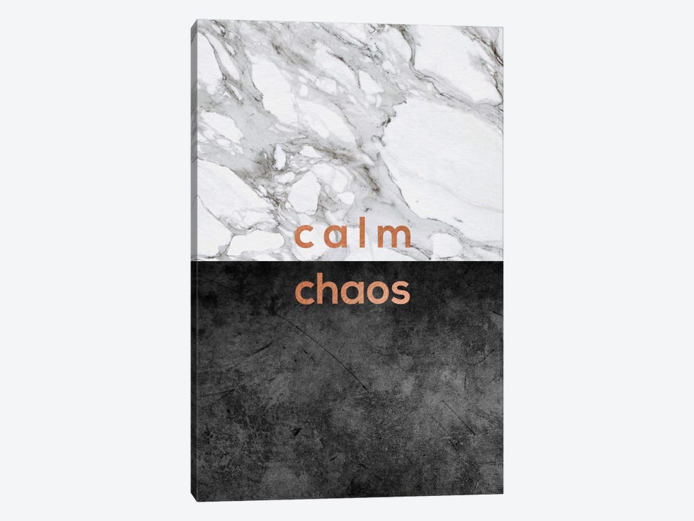 Calm Chaos Copper 1-piece Canvas Artwork