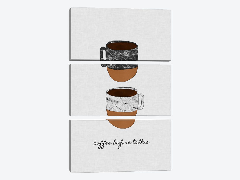 Coffee Before Talkie by Orara Studio 3-piece Art Print