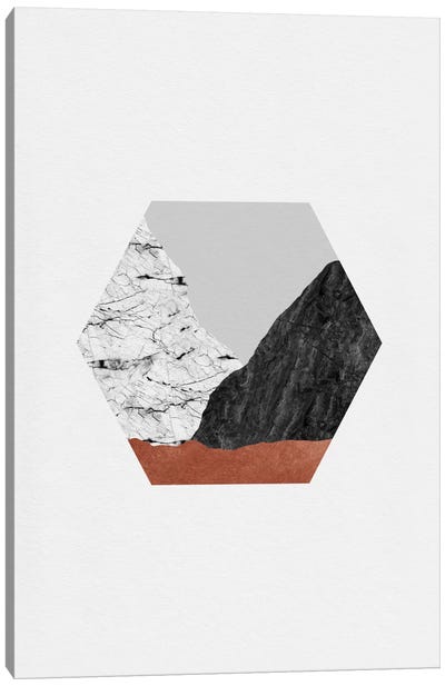 Copper Geometric I Canvas Art Print - Orara Studio
