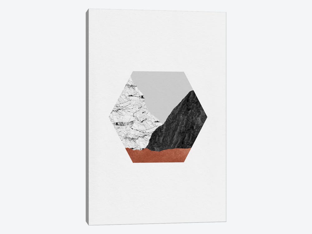 Copper Geometric I by Orara Studio 1-piece Canvas Print