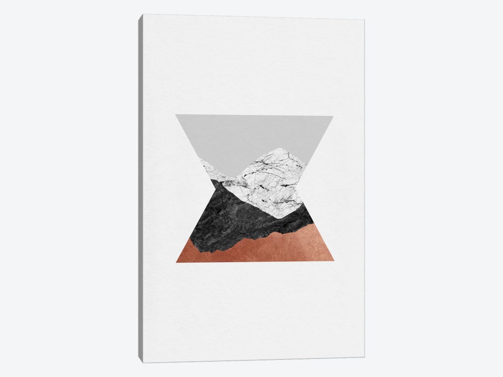 Copper Geometric IV by Orara Studio 1-piece Canvas Art