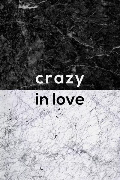 Crazy In Love B&W by Orara Studio framed canvas print