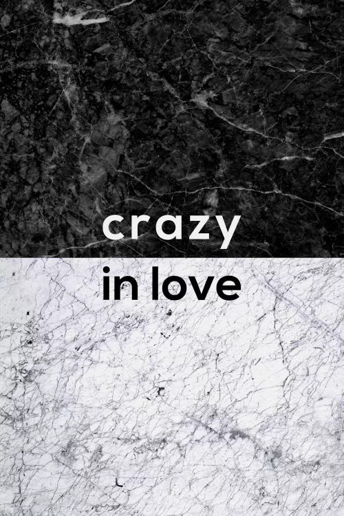 Crazy In Love B&W by Orara Studio wall art