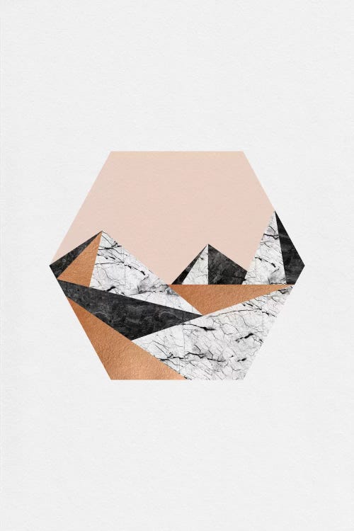 Geo Landscape Hexagon by Orara Studio wall art