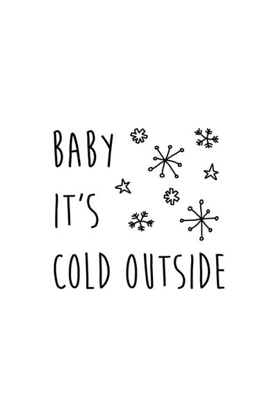 Baby It's Cold Outside by Orara Studio framed canvas print